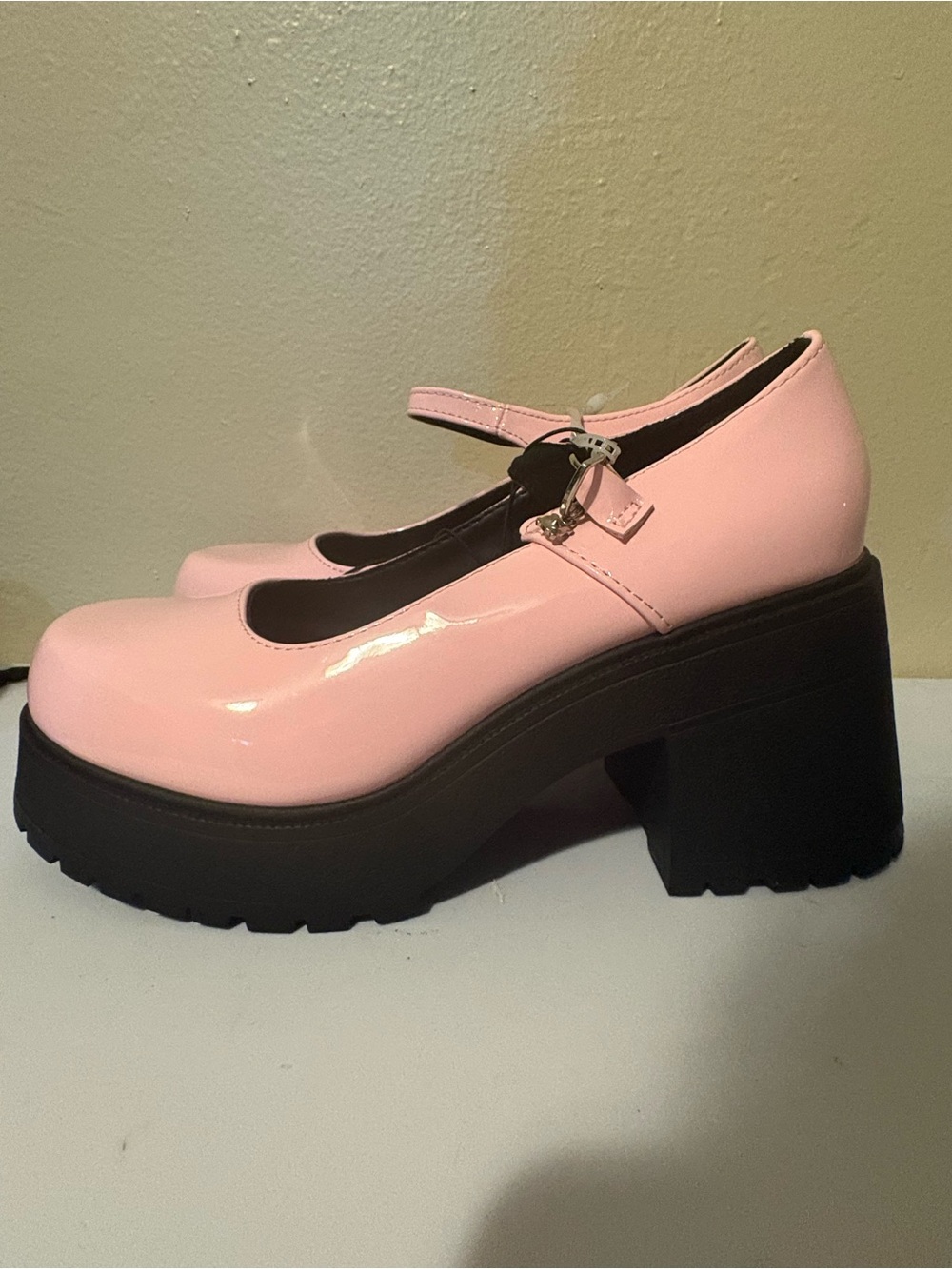 Women’s Pink Mary Jane Platform Heels